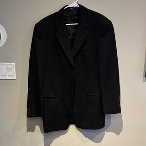 Armani Collezioni black wool blazer 40R